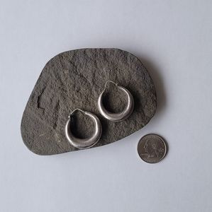 Sterling silver hoop earrings